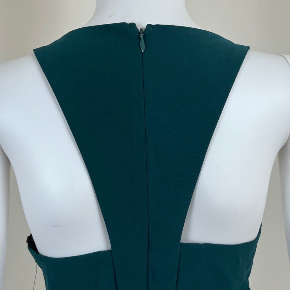 Lulus Sweet Expectation Women Size S Green Ruffle Peplum Bodycon Mini NEW Dress - Picture 15 of 17